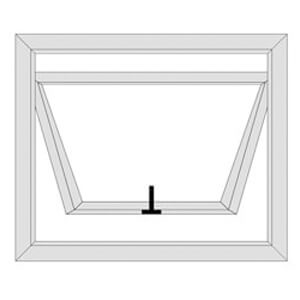 Top hung window